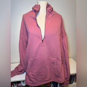 Pink Half-Zip Women's Top